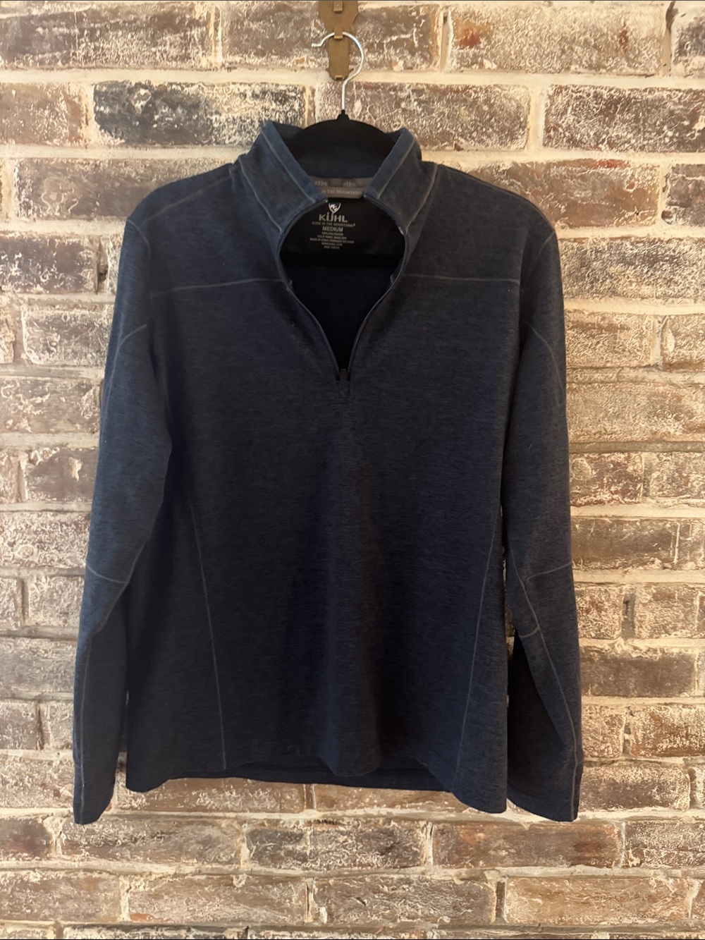 Kuhl Men's Navy Zip-Front Pullover